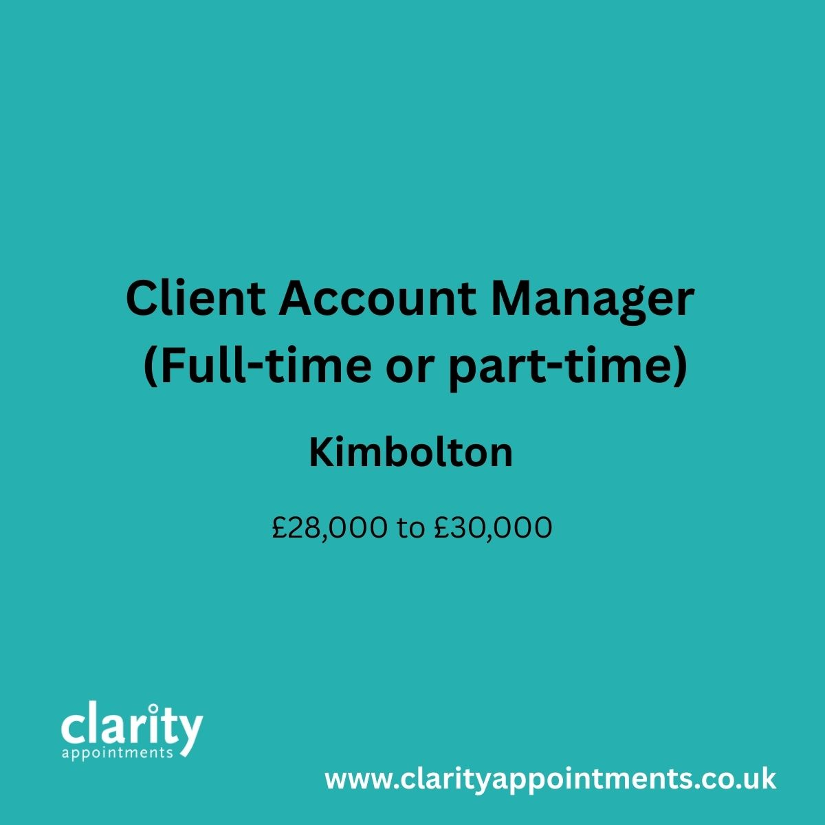 Client Account Manager (Part-time)