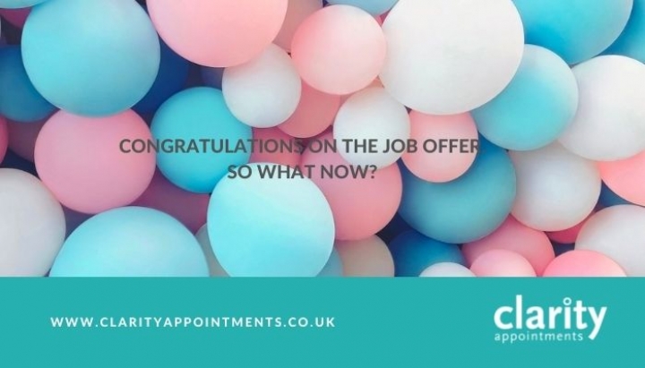 Congratulations on The Job Offer. So What Now?